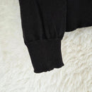 Black Comme Des Garcons Long-Sleeve V
