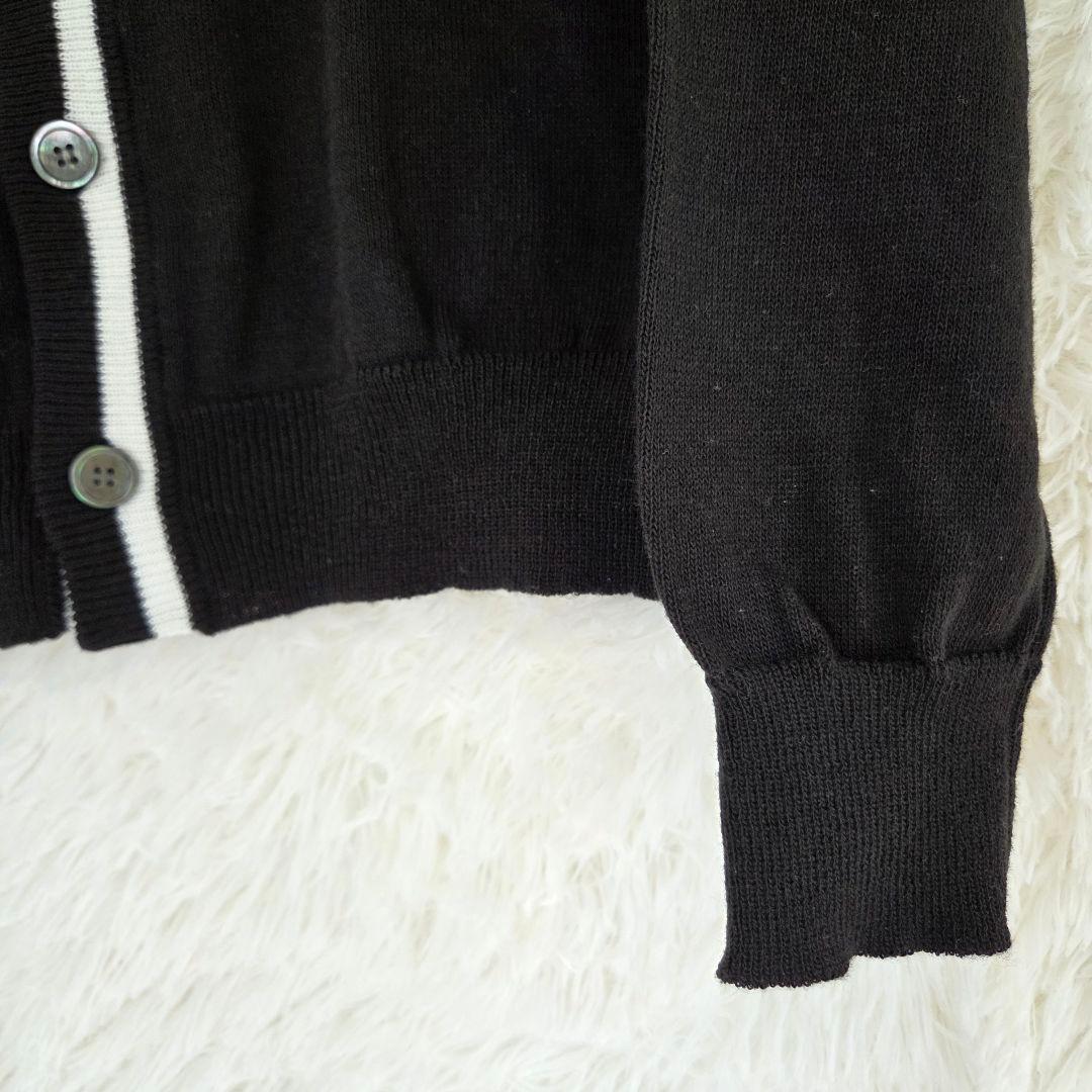 Black Comme Des Garcons Long-Sleeve V