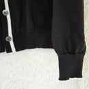 Black Comme Des Garcons Long-Sleeve V