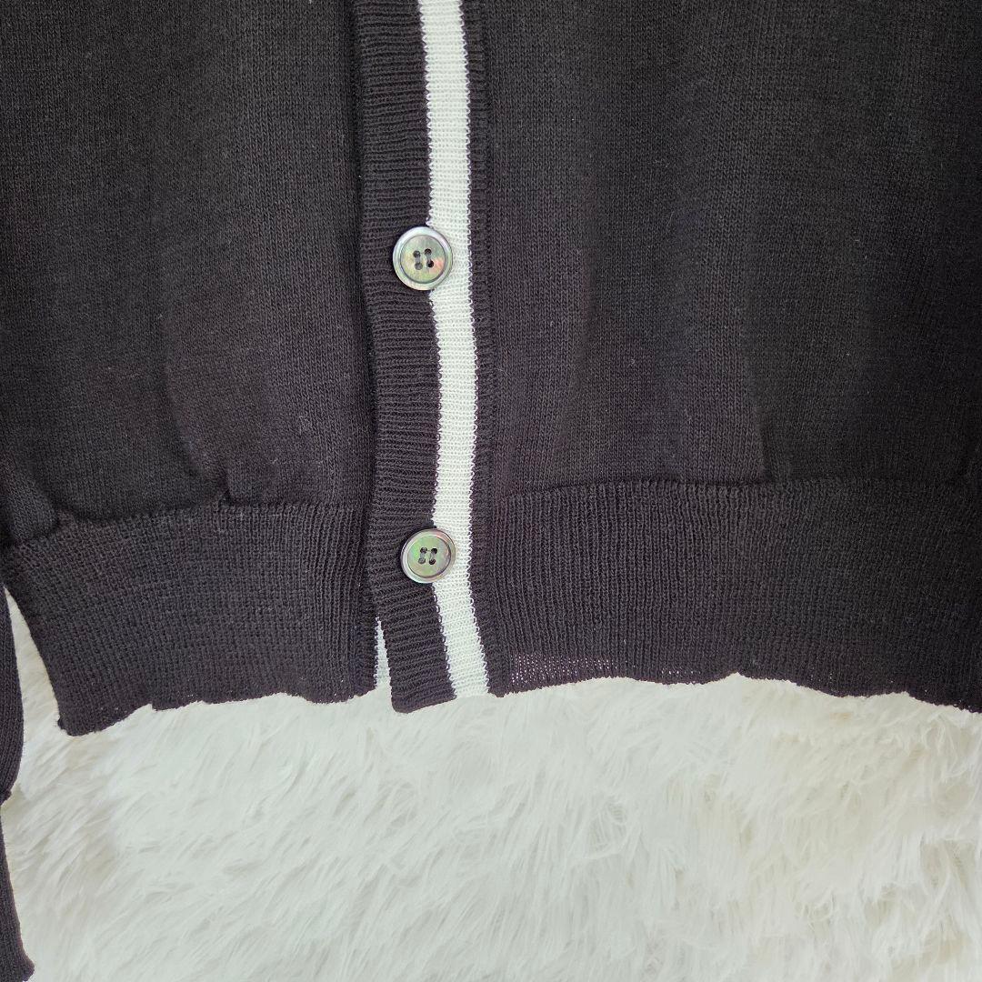 Black Comme Des Garcons Long-Sleeve V