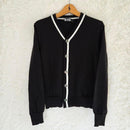 Black Comme Des Garcons Long-Sleeve V