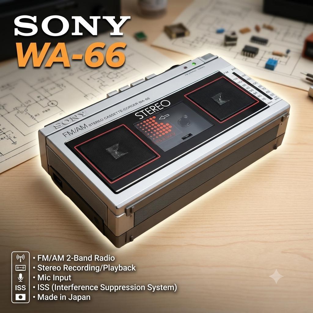 Sony Radios Radio Cassette Players Wa-66 Fm Am