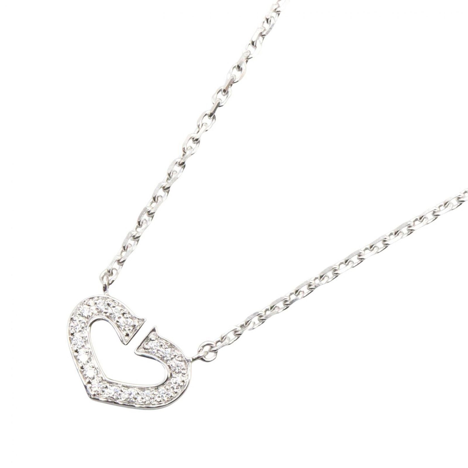 Cartier Necklace C 39 K18Wg Used A