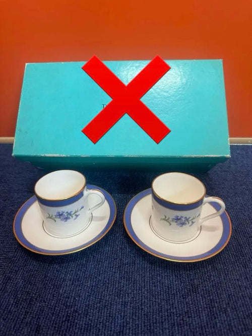Tiffany Tea Cups Saucers 1630 2