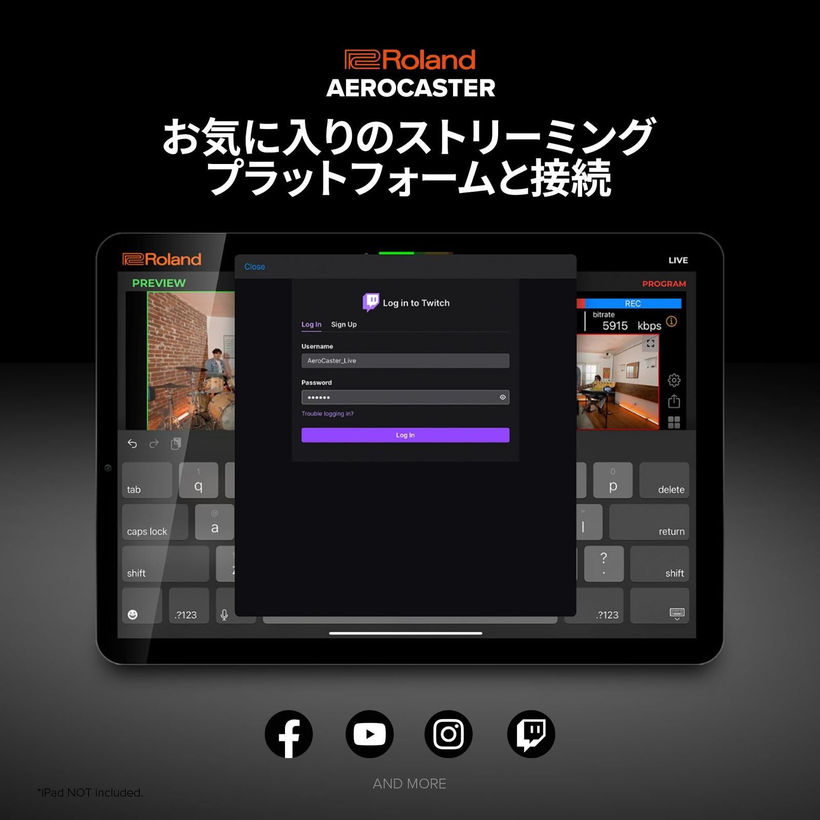 Others Roland Aero Caster Vrc-01 Ipad