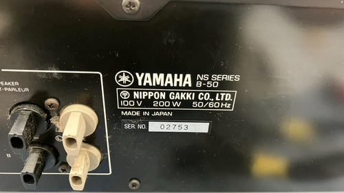 Yamaha Power Amplifier G027-Sa4-531 Natural Sound Stereo B-50