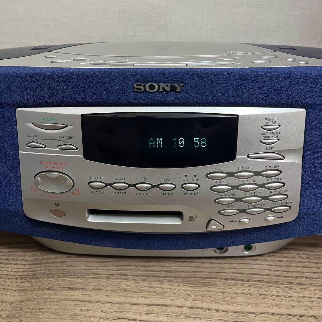 Sony Cd Md Cassette Deck Zs-M35 Ok