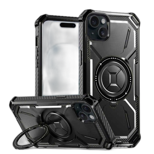 Royal Monster Soft Hard Case Royalmonster Iphone 15 Magsafe Gear-X Pro Bk