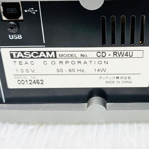 Tascam Cd-R Ok Cd-Rw4U Cd Teac