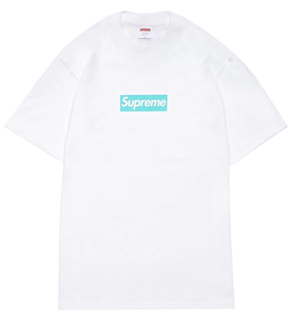 Supreme T-Shirts Tiffany Co. Box Logo Tee
