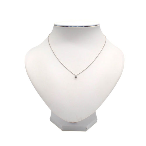 Tiffany Necklace 0.18Ct G Vs1 3Ex Pt950 1 4643