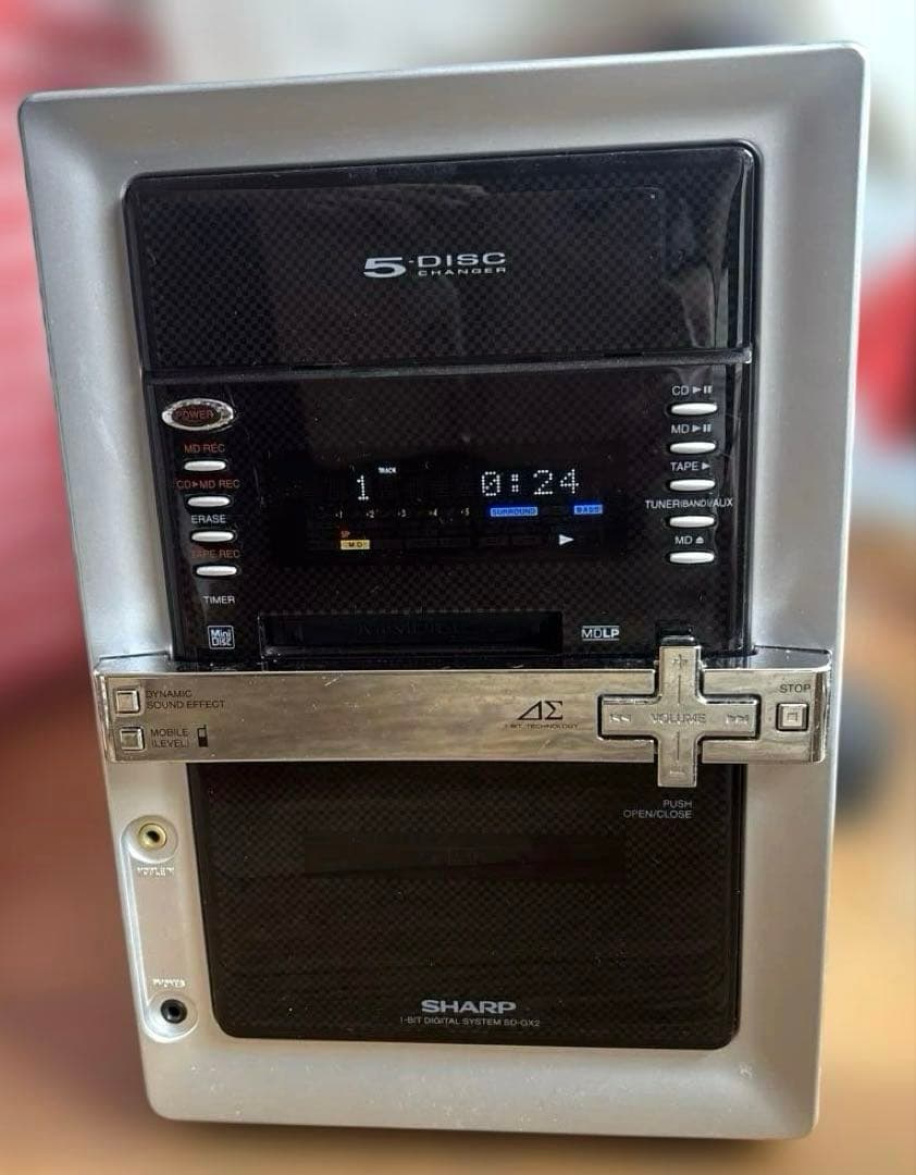 Sharp Cd Md Cassette Deck Sd-Gx2-S Fmok