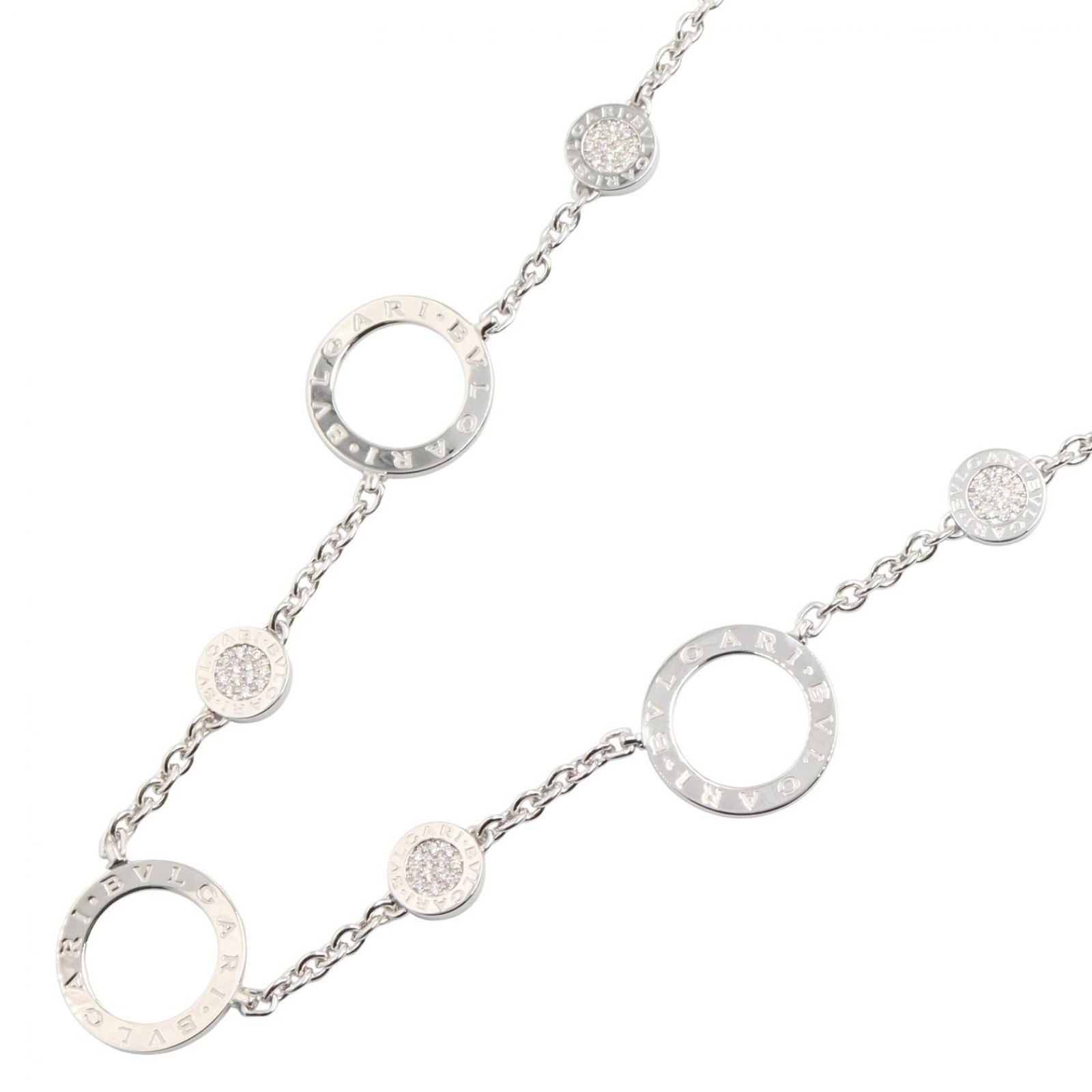 Bvlgari Necklace 38 46.5 K18Wg