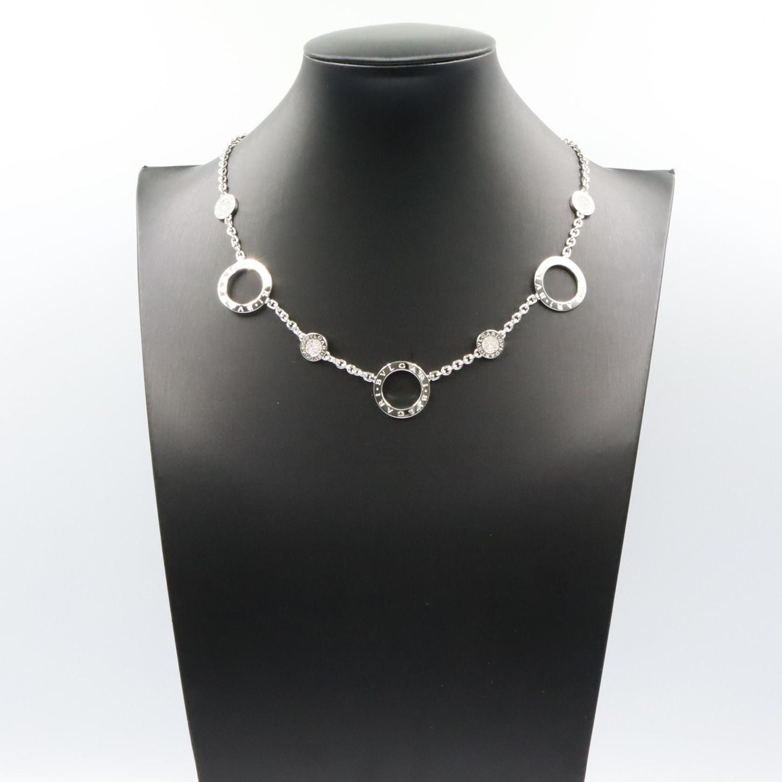 Bvlgari Necklace 38 46.5 K18Wg