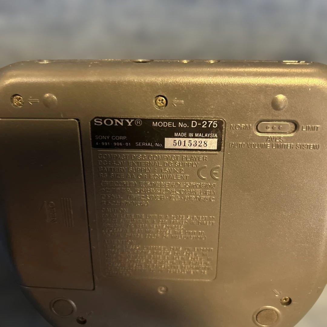 Sony Portable Cd Players Discman D-275