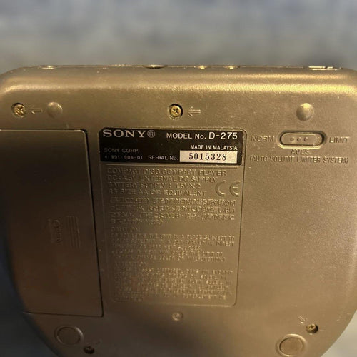 Sony Portable Cd Players Discman D-275