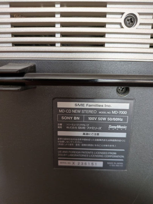 Sony Mini Component Systems Celebrity Md-7000