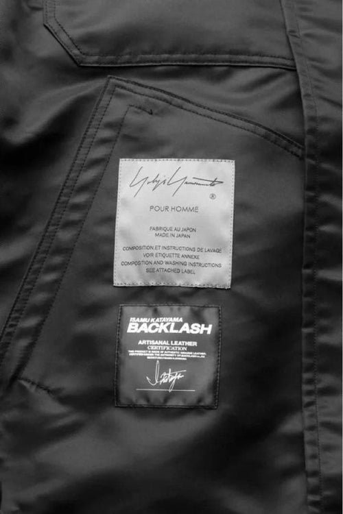Yohji Yamamoto Pour Homme Nylon Jackets Back Lash