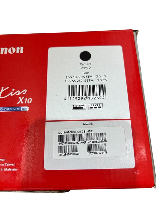 Canon Slr Cameras (Film) Eos Kiss X10