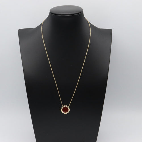 Tiffany Necklace Co T Two 40.5/45.5 K18