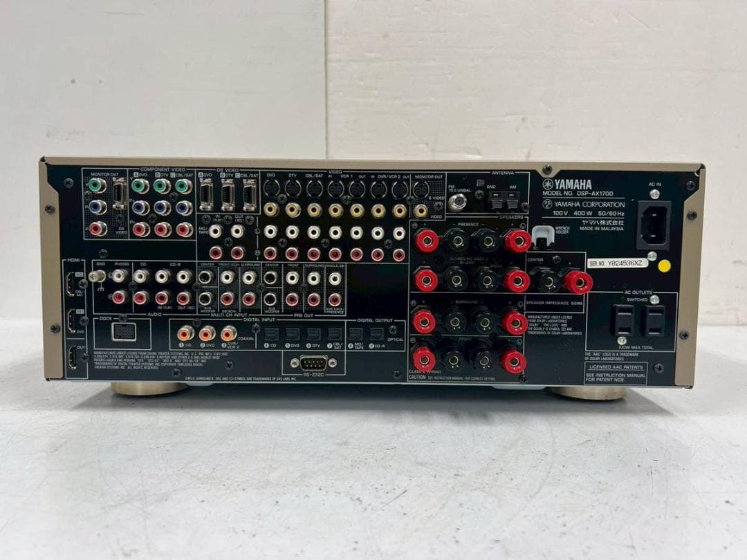 Yamaha Av Amplifiers Dsp-Ax1700