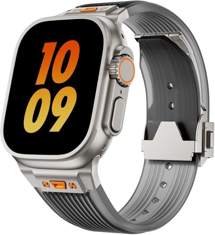 Others Royce&Roland Apple Watch Ultra 3 2 1 Series 10 8 7 6 5 (Clear Black)