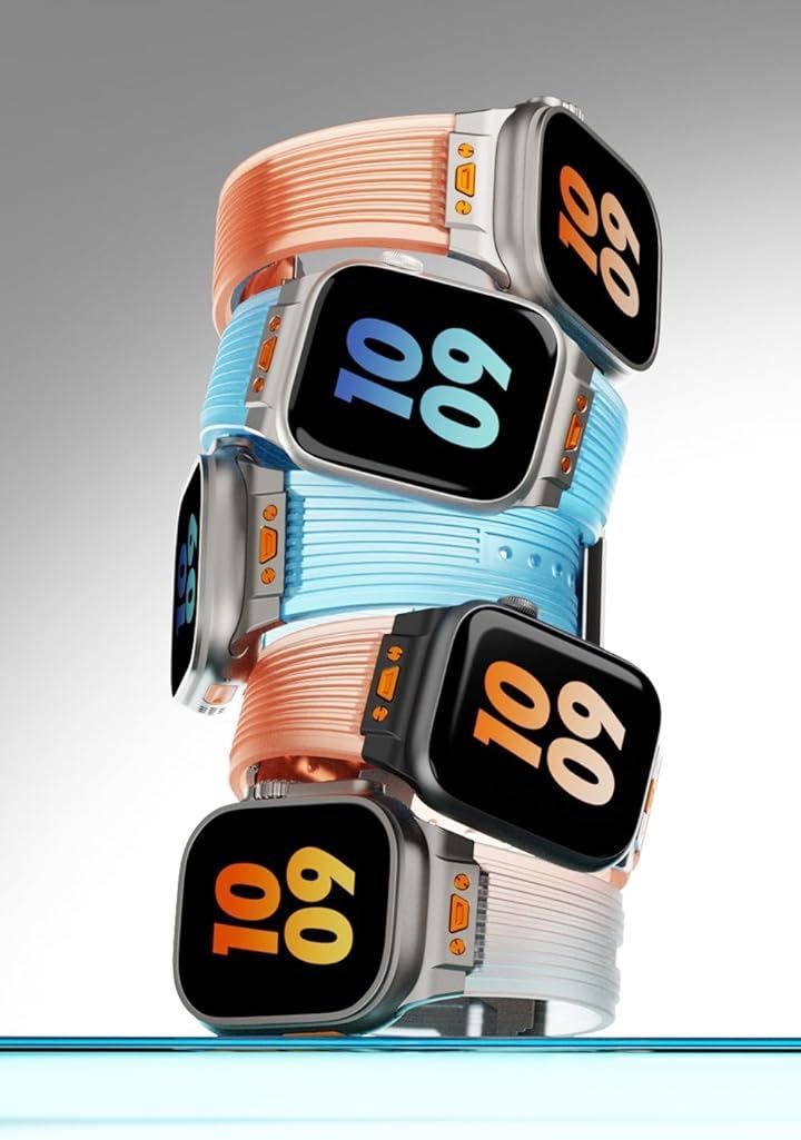 Others Royce&Roland Apple Watch Ultra 3 2 1 Series 10 8 7 6 5 (Clear Black)