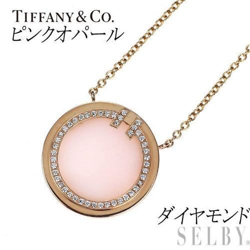 Tiffany Necklace K18Pg T-Two