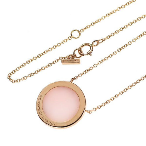 Tiffany Necklace K18Pg T-Two