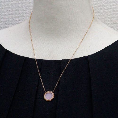 Tiffany Necklace K18Pg T-Two