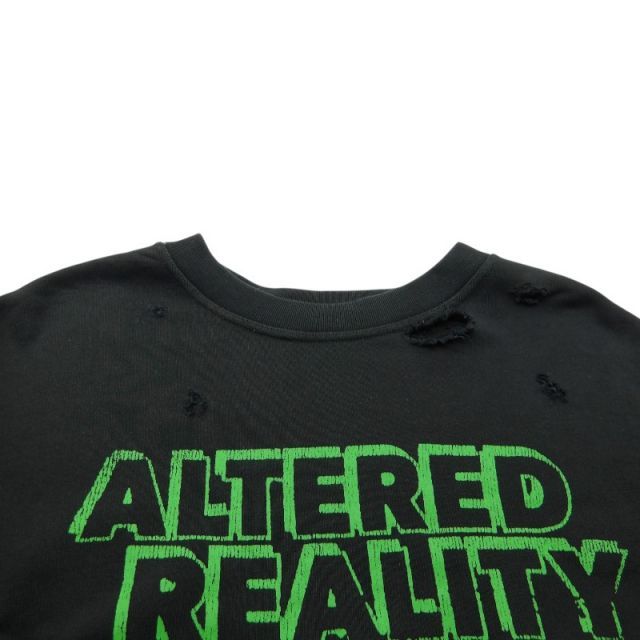 Trainer Sweatshirts Raf Simons 22Aw Destroyed Altered Realityprint Crewneck