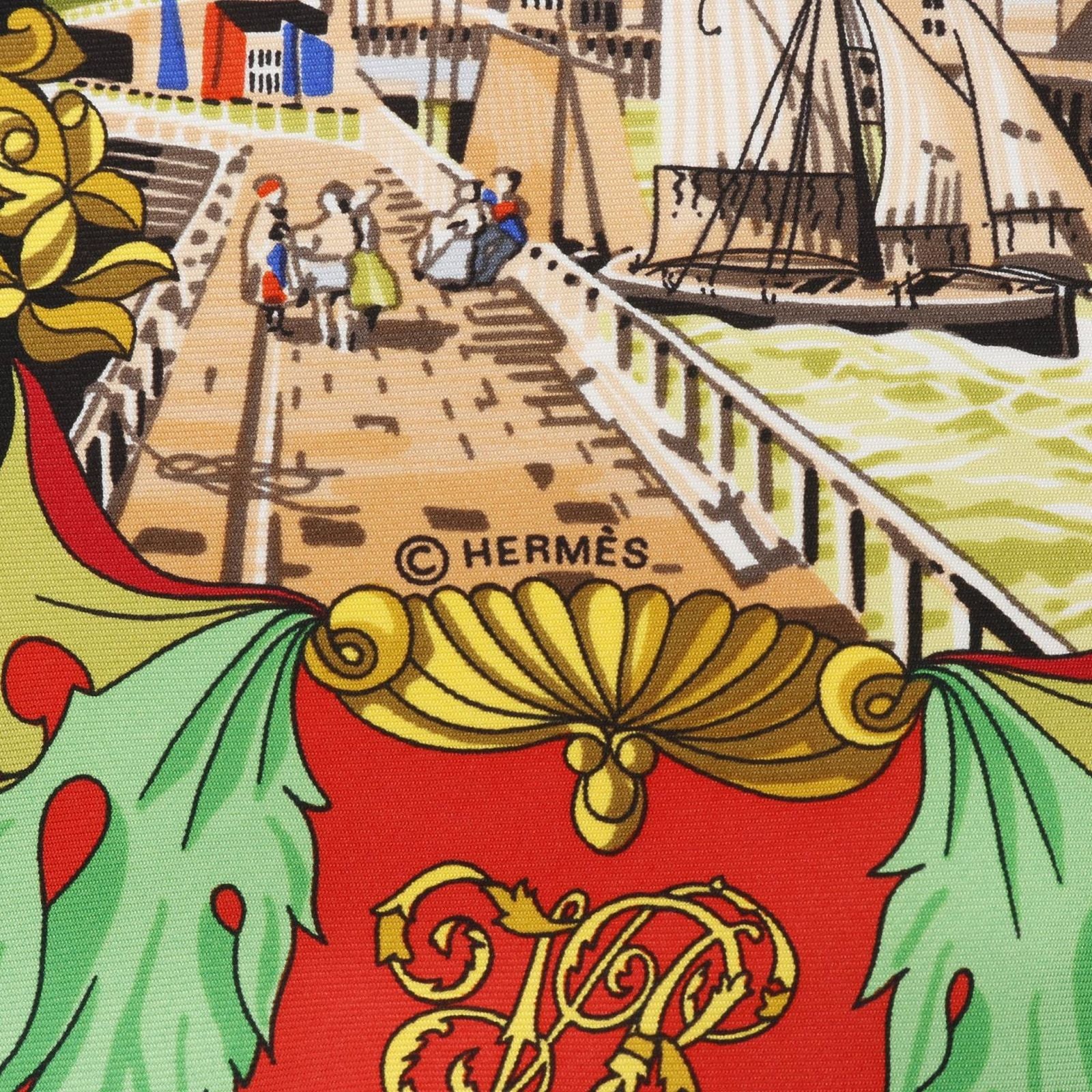 Hermes Bandana Bufanda 90 L'Entente Cordiale Usado A