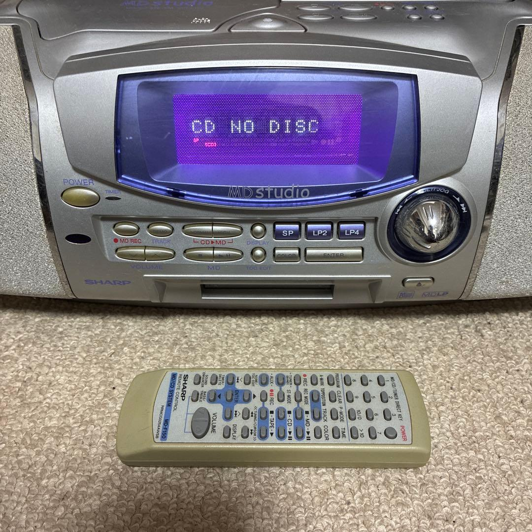 Sharp Cd Md Cassette Deck Mini Studio
