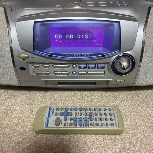 Sharp Cd Md Cassette Deck Mini Studio