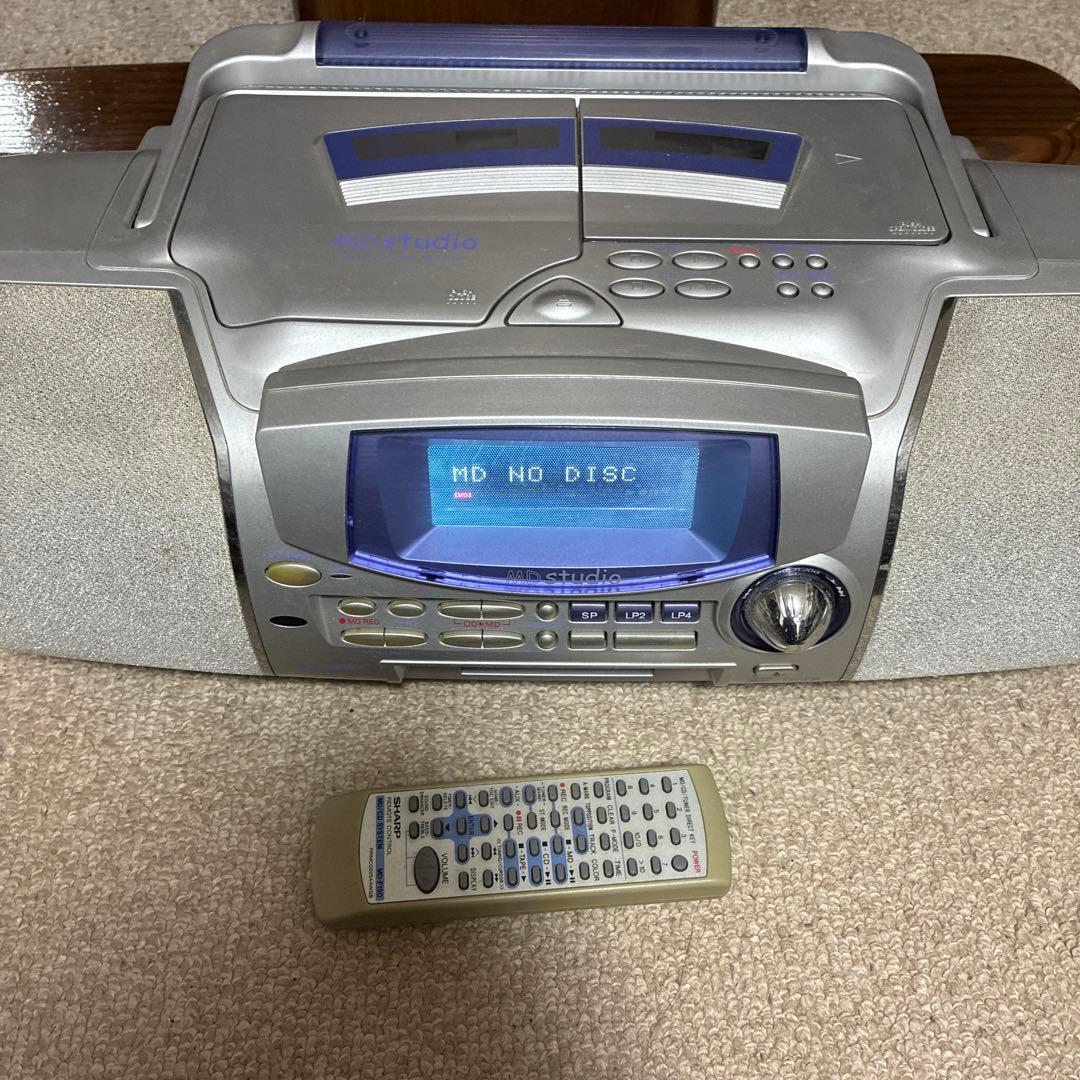 Sharp Cd Md Cassette Deck Mini Studio