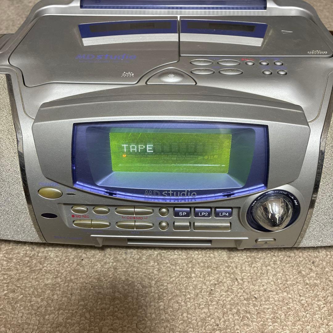 Sharp Cd Md Cassette Deck Mini Studio