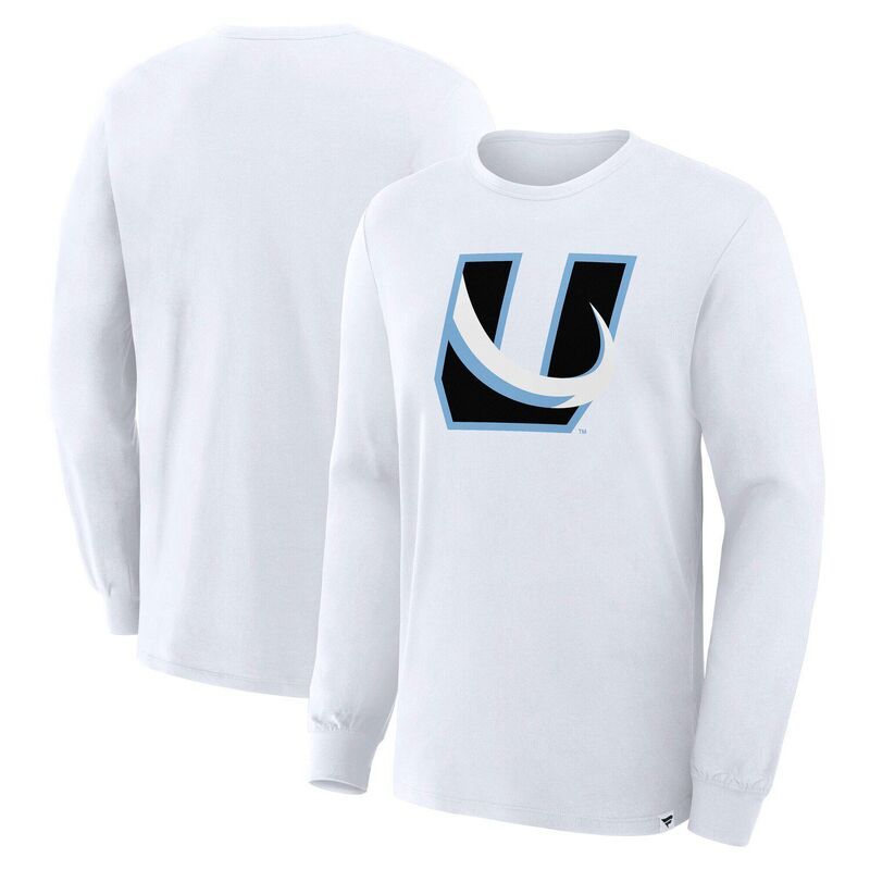 T -Shirt Mens Fanatics White Utah Mammoth Alternate Logo Legacy Long Sleeve