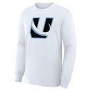T -Shirt Mens Fanatics White Utah Mammoth Alternate Logo Legacy Long Sleeve