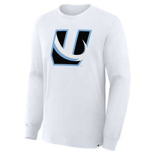 T -Shirt Mens Fanatics White Utah Mammoth Alternate Logo Legacy Long Sleeve