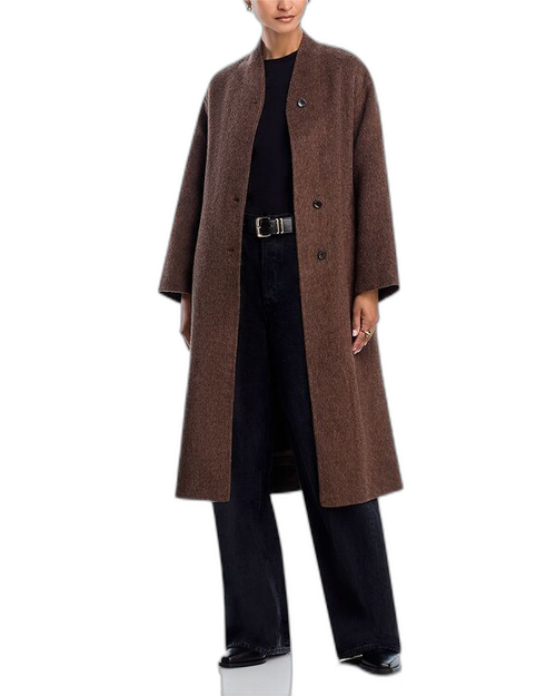 Jumper Blouson Rails Roland Wool Blend Coat Heather Umber