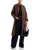 Jumper Blouson Rails Roland Wool Blend Coat Heather Umber