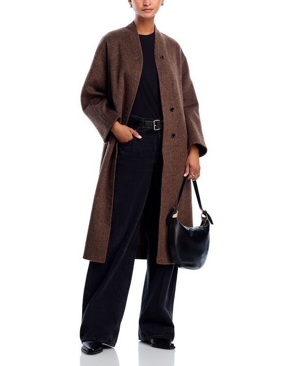 Jumper Blouson Rails Roland Wool Blend Coat Heather Umber
