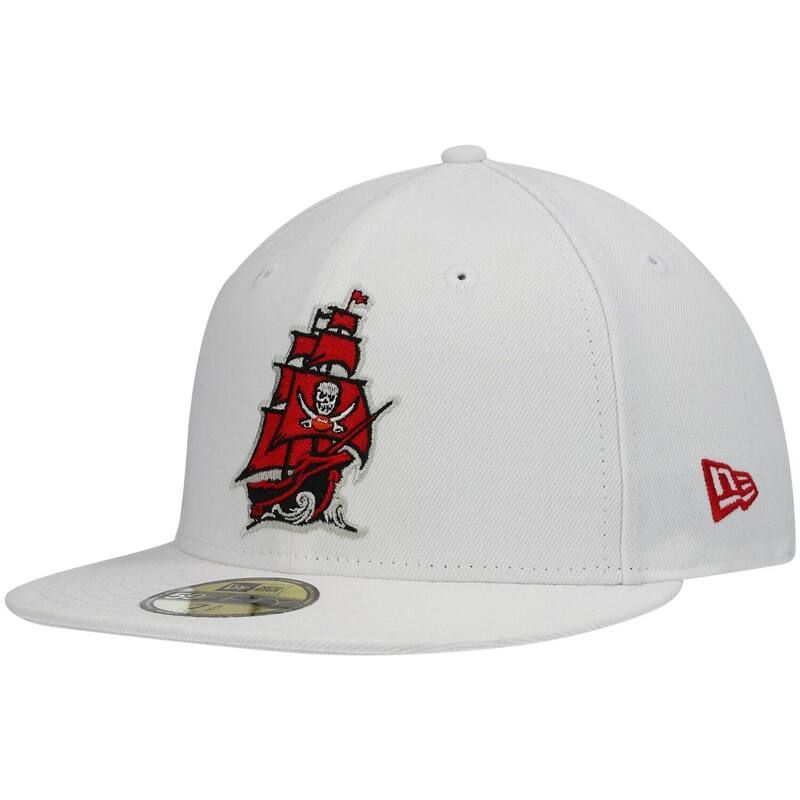 Others Mens New Era White Tampa Bay Buccaneers Omaha Alternate Logo 59Fifty