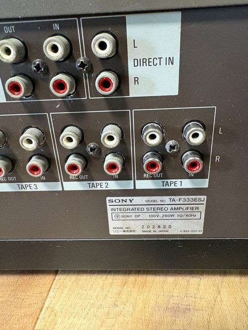 Integrated Amplifiers Sony Ta-F333Esj