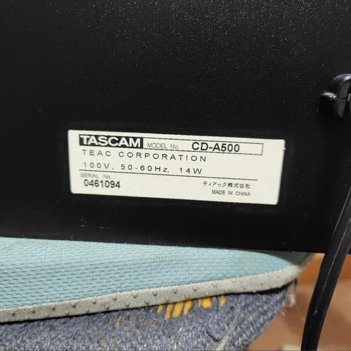 Tascam Cd, Md Cassette Decks Cd-A500