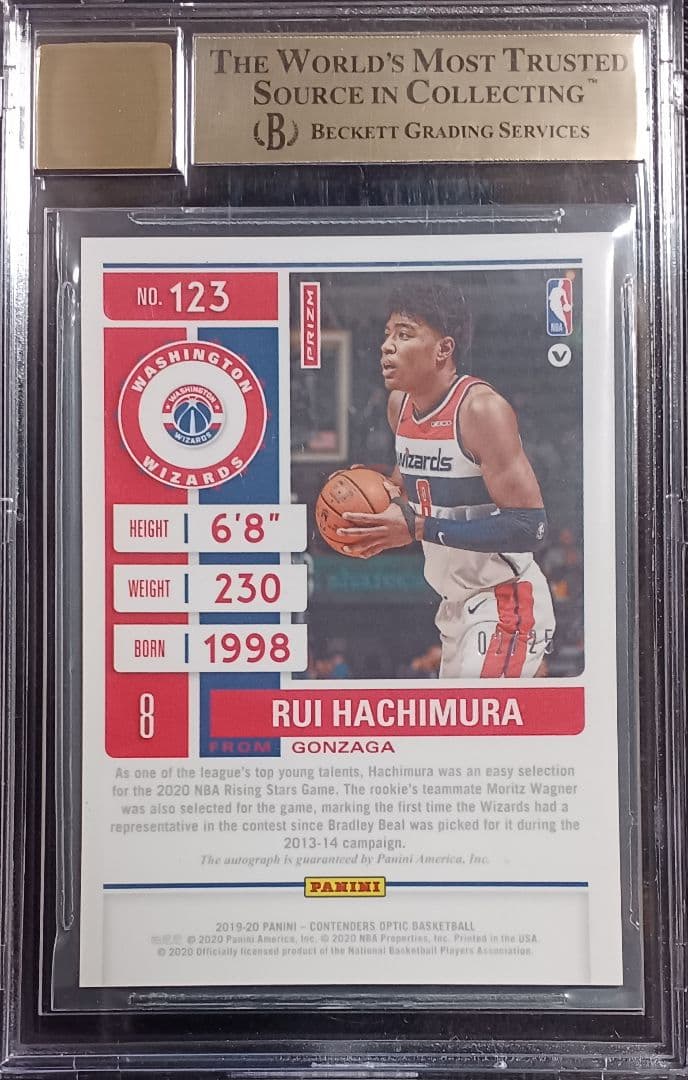 Nba 25 Rui Hachimura Auto Bgs9.5