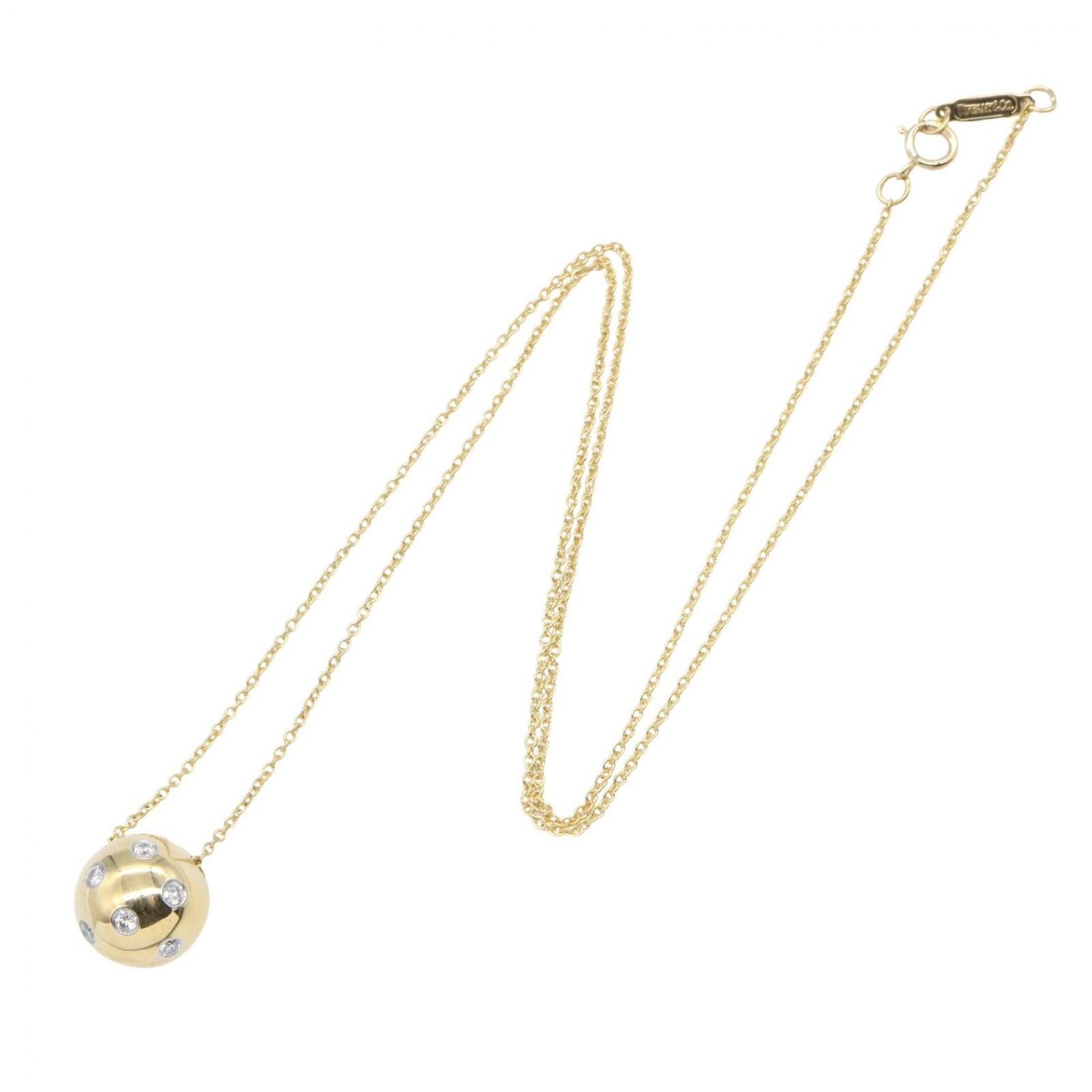 Tiffany Necklace Co 6Pd 41 K18 Pt950