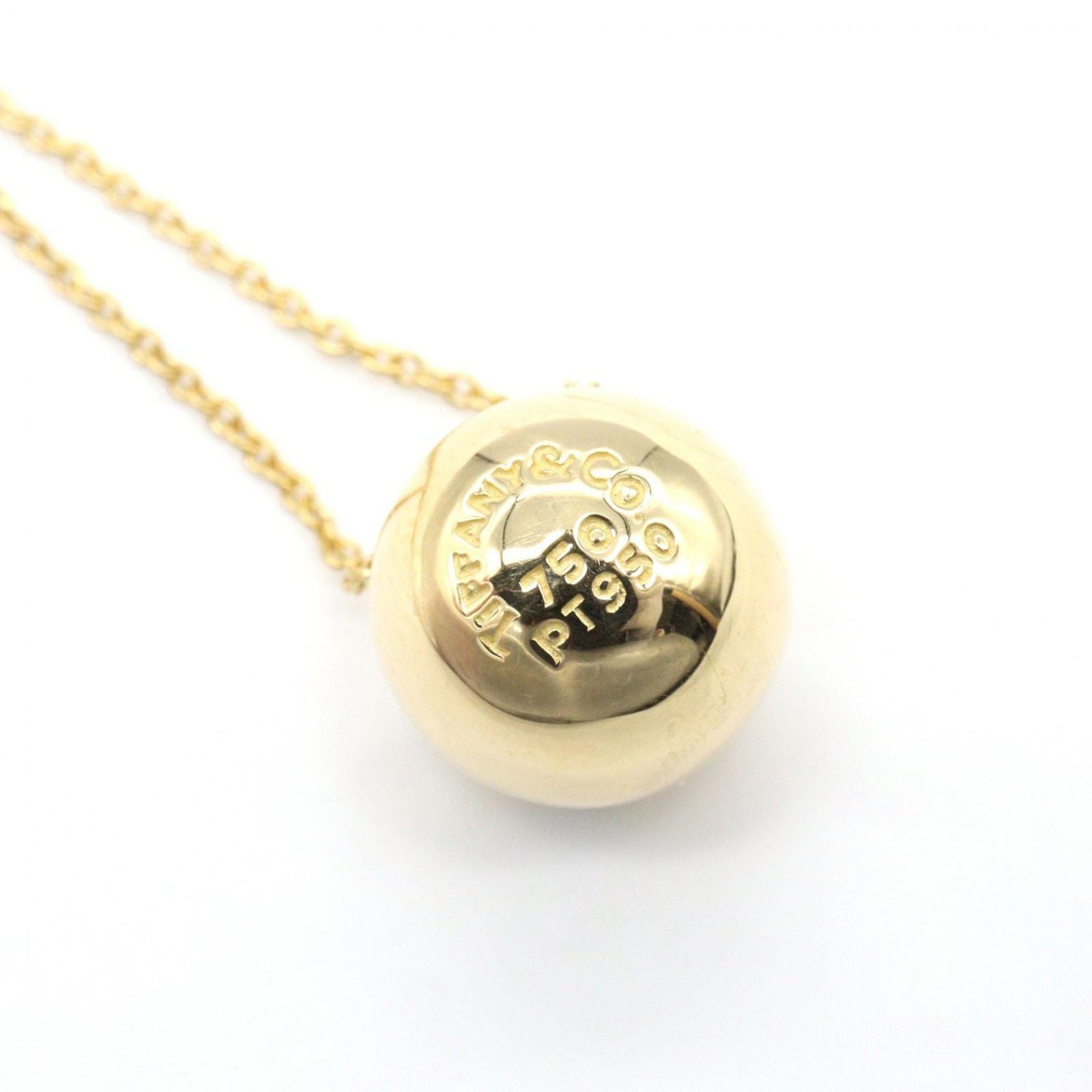 Tiffany Necklace Co 6Pd 41 K18 Pt950