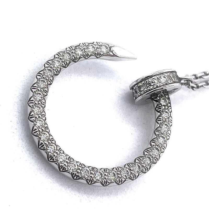 Cartier Necklace Juste Un Clou Diamonds K18 Wg B7224897