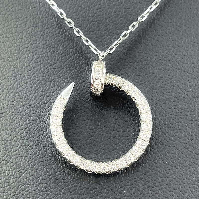 Cartier Necklace Juste Un Clou Diamonds K18 Wg B7224897
